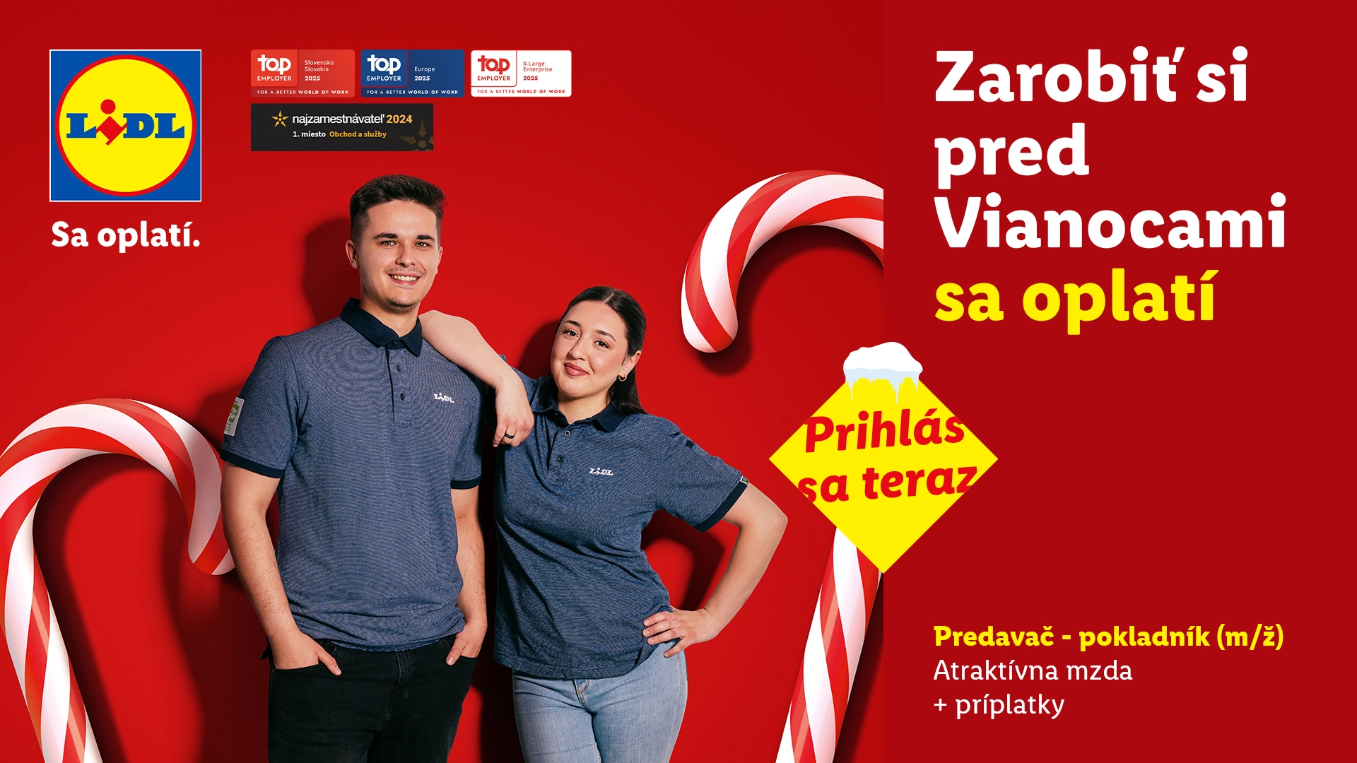 Zarob si pred Vianocami