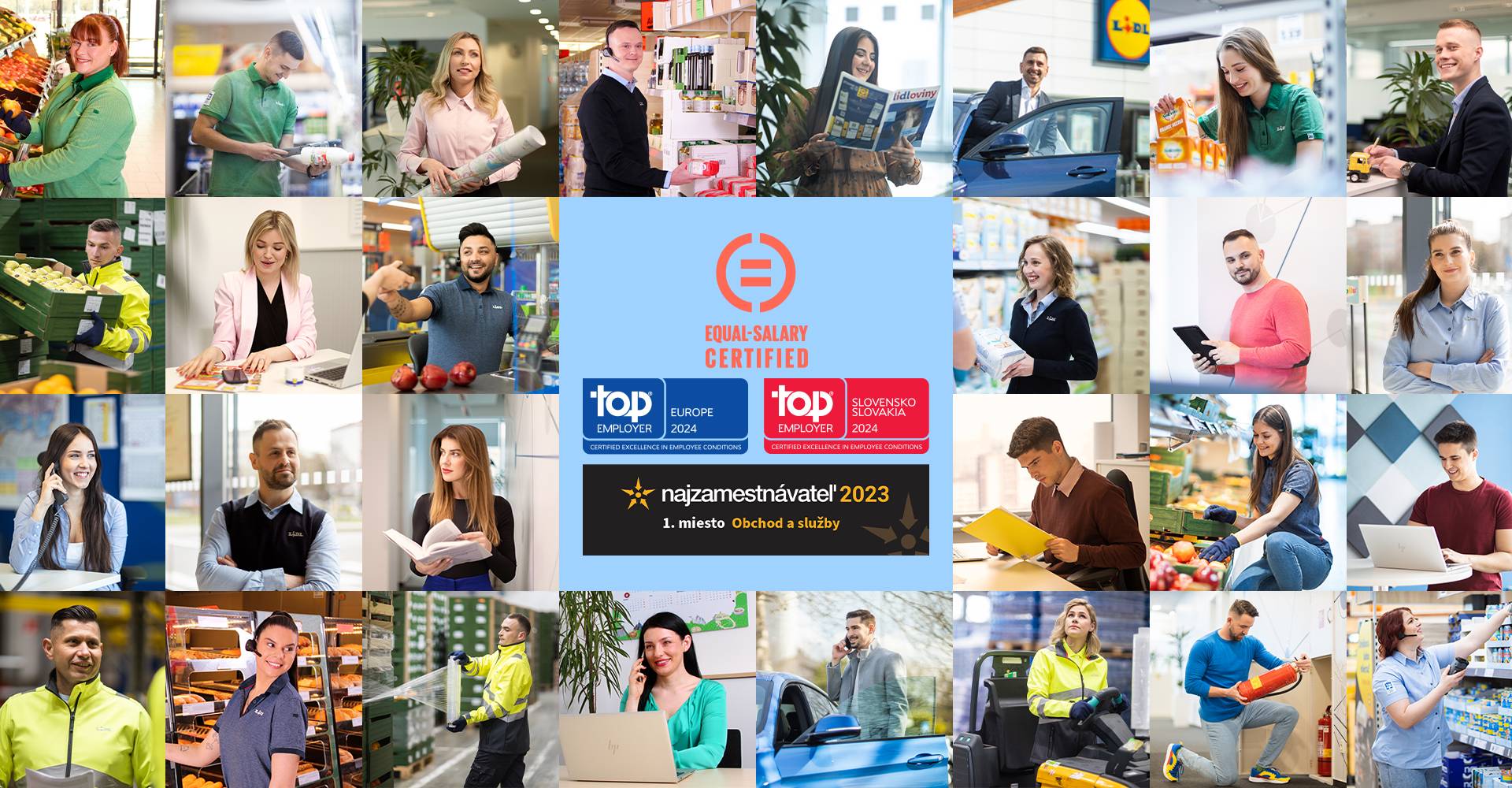 Najzamestnávateľ 2023 v oblasti obchodu a služieb a TOP Employer 2024 Slovakia a Europe