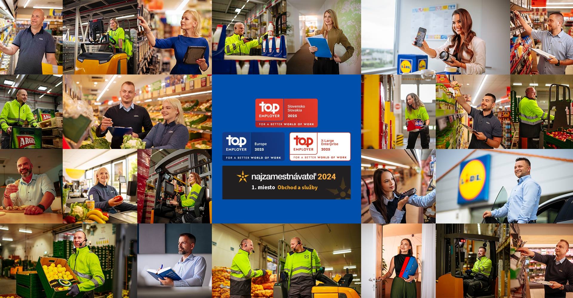 Najzamestnávateľ 2023 v oblasti obchodu a služieb a TOP Employer 2024 Slovakia a Europe